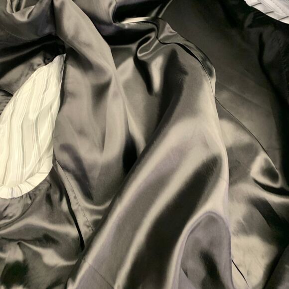 LUIGI BIANCHI Size 40 Regular Grey Charcoal Checkered Notch Lapel Sport Coat - Picture 10 of 10